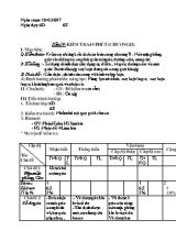 Giáo án Hình học 6 - Tiết 29 Kiểm tra 45 phút (Chương II) - Năm học 2016-2017